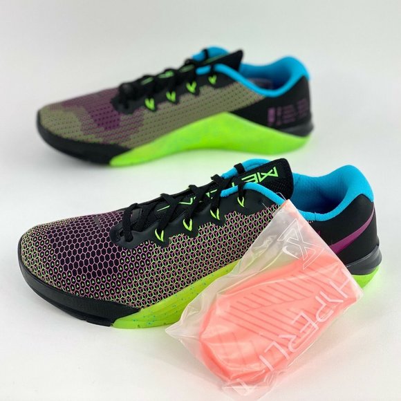 Nike Metcon 5 AMP Black Green Strike Men's Cross Training Shoes NO SHOE BOX - Picture 2 of 11